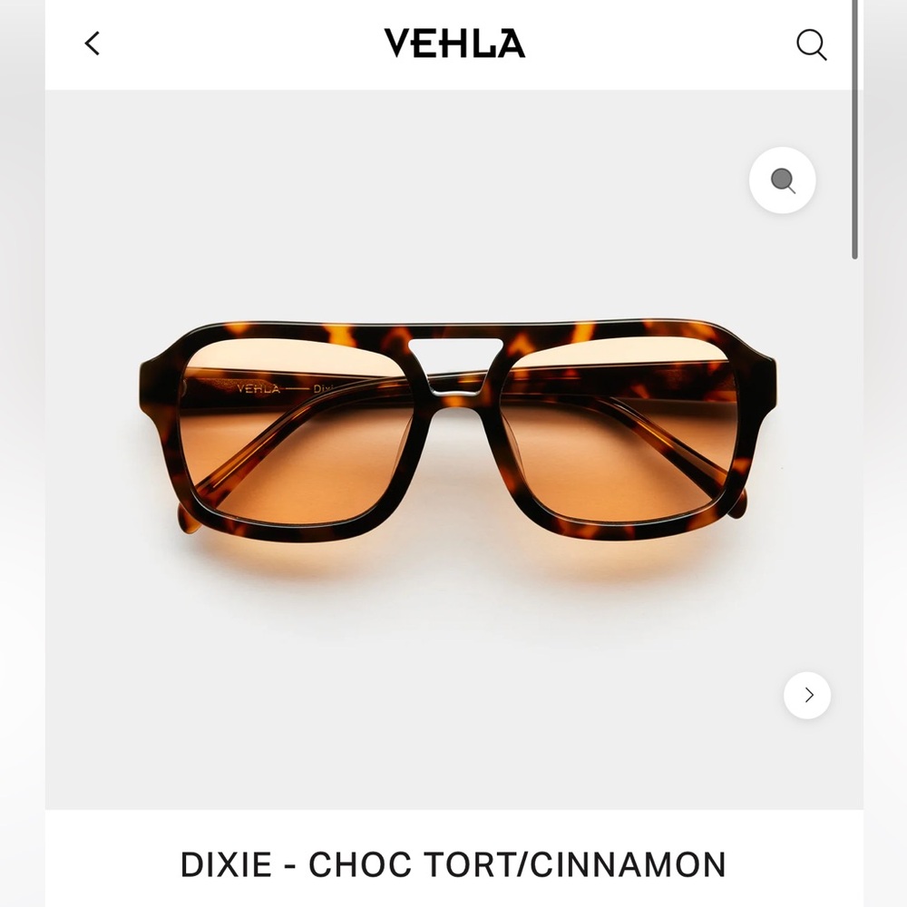 VEHLA Dixie Sunglasses in Choc Tort and Cinnamon